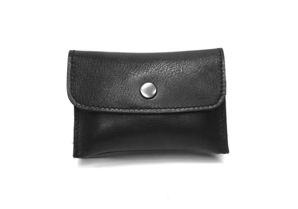 Black cowhide purse